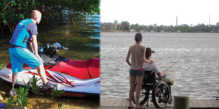 The Renewal Coalition retreats consist of many different activities for the military service members and their families - including fishing boating and jet-skiing