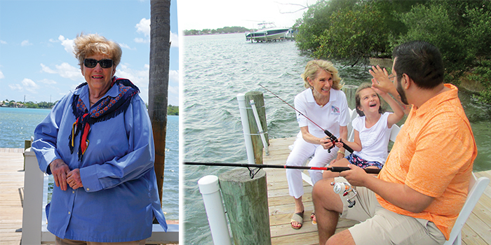 Mary Hinton Executive Director of the Renewal Coalition Sara Lankler founder and director of the Renewal Coalition joins a military service member for an afternoon of fishing on the Loxahatchee River