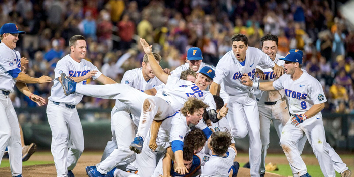 Florida Gators Baseball Team clinch the national title 