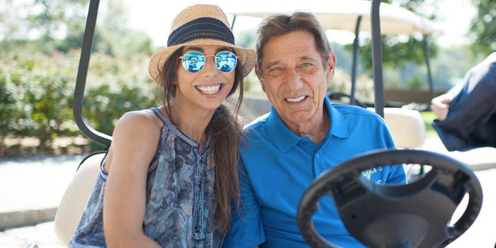 Joe Namath spends some time golfing with his daughter Jessica 