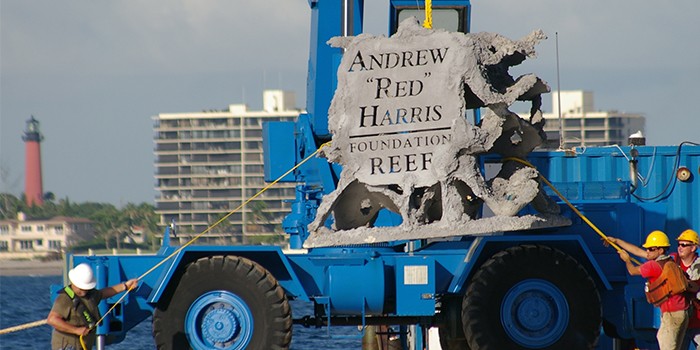 ENGEL Helps Fund the Andrew "Red" Harris Foundation's Reef Restoration and Artificial Reef Deployment