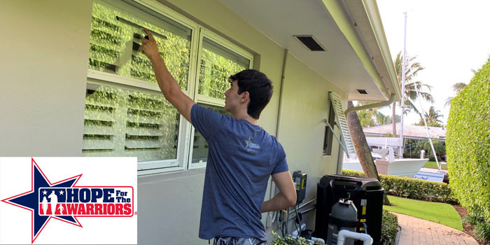 South Florida Teens Using Down Time During During Pandemic Washing Windows For Warriors