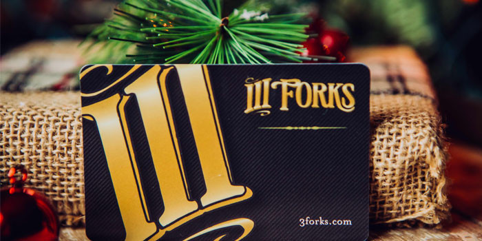 Great-Taste Gifts: Receive a $50 Bonus Card when you Purchase a $500 Gift Card from III Forks Steakhouse