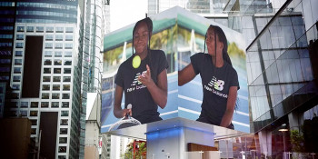 Delray Beach's Coco Gauff / Microsoft Campaign Now Lighting Up Times Square